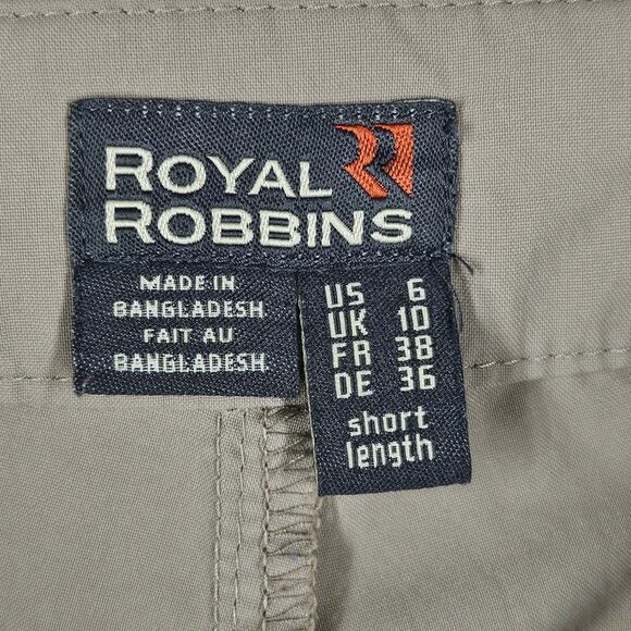 ROYAL ROBBINS WOMEN'S TAN WALKING/HIKING LIGHTWEIGHT STRETCH ROLL UP PANT SIZE 6 - Picture 7 of 14